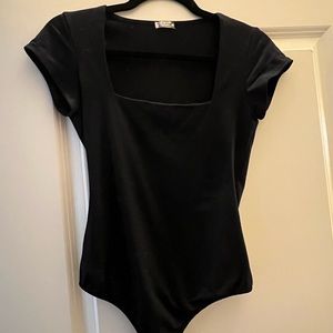 Free People Flattering Black Body Suit
